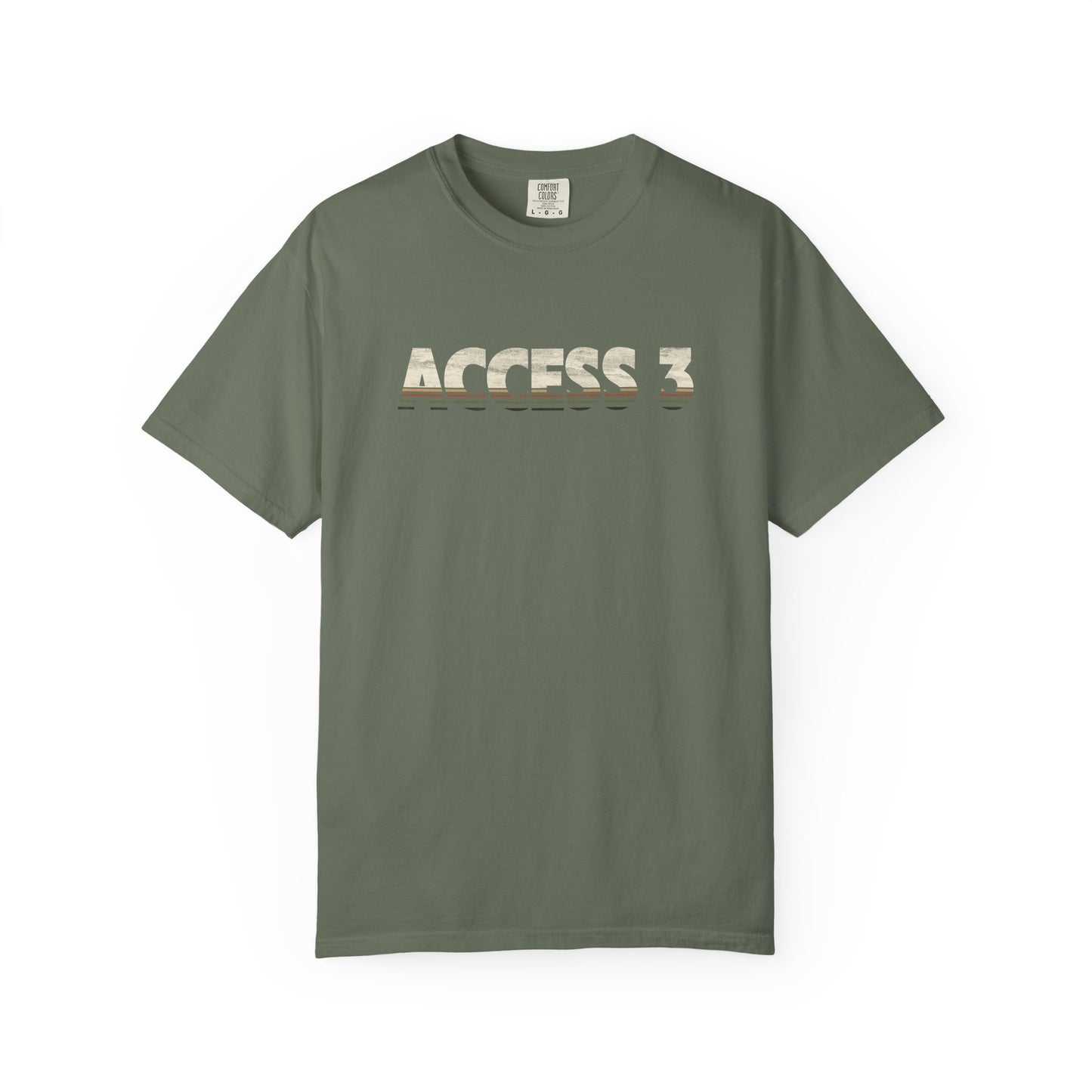 Vintage Striped Logo Tee