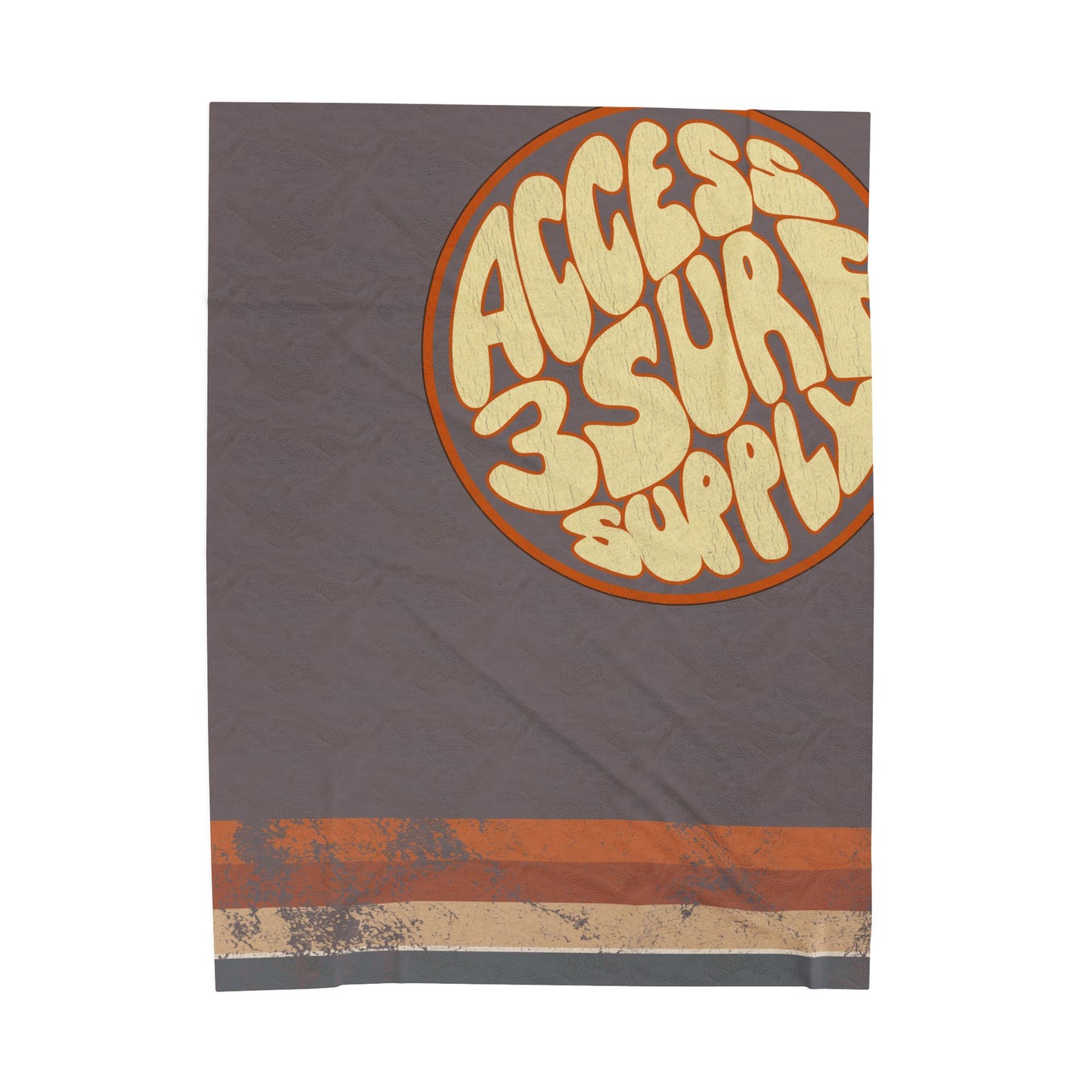 Retro Sunset Surf Supply Beach Blanket