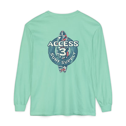 Access 3 Vintage Surf Supply Long Sleeve Logo Tee