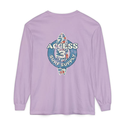 Access 3 Vintage Surf Supply Long Sleeve Logo Tee