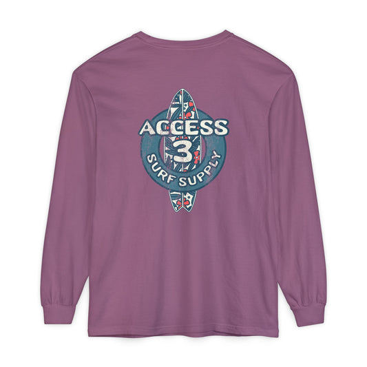 Access 3 Vintage Surf Supply Long Sleeve Logo Tee