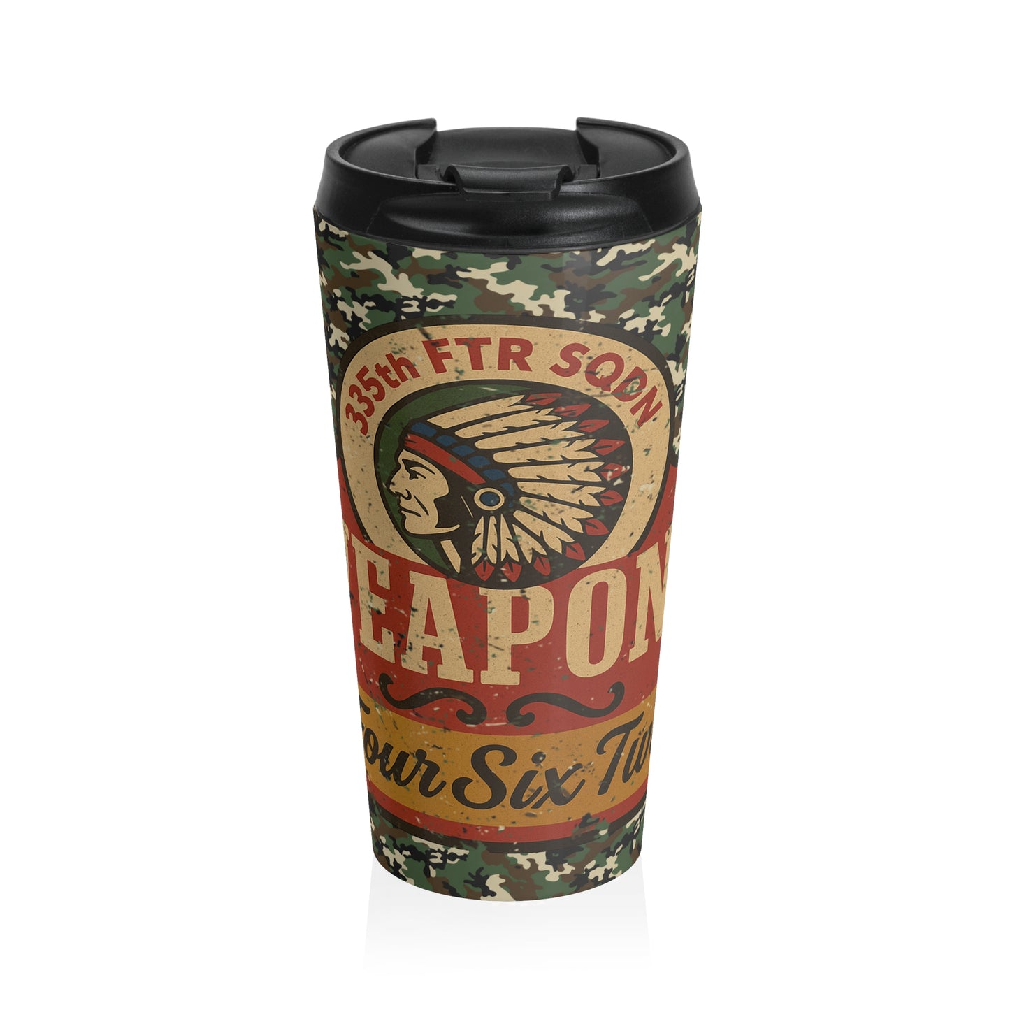 335th Military Camo Travel Mug