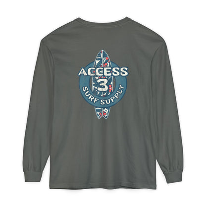 Access 3 Vintage Surf Supply Long Sleeve Logo Tee