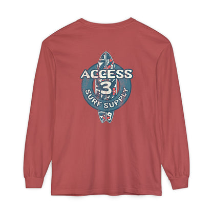 Access 3 Vintage Surf Supply Long Sleeve Logo Tee