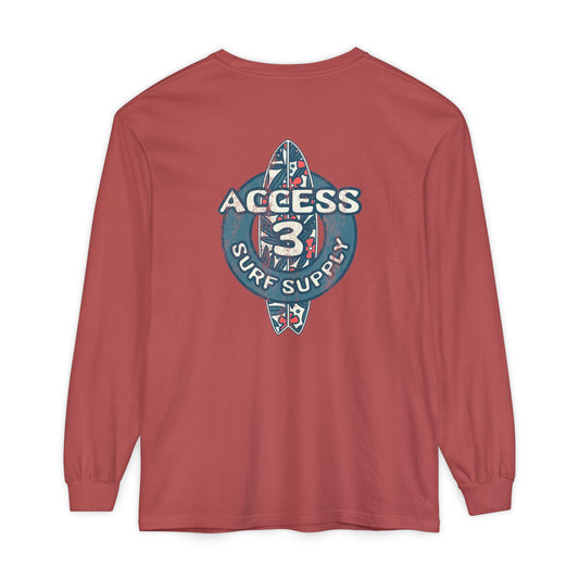Access 3 Vintage Surf Supply Long Sleeve Logo Tee