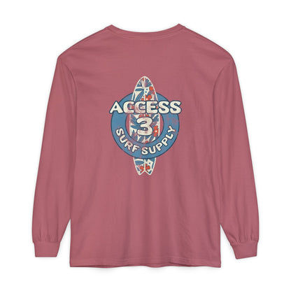 Access 3 Vintage Surf Supply Long Sleeve Logo Tee