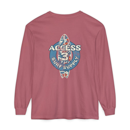 Access 3 Vintage Surf Supply Long Sleeve Logo Tee