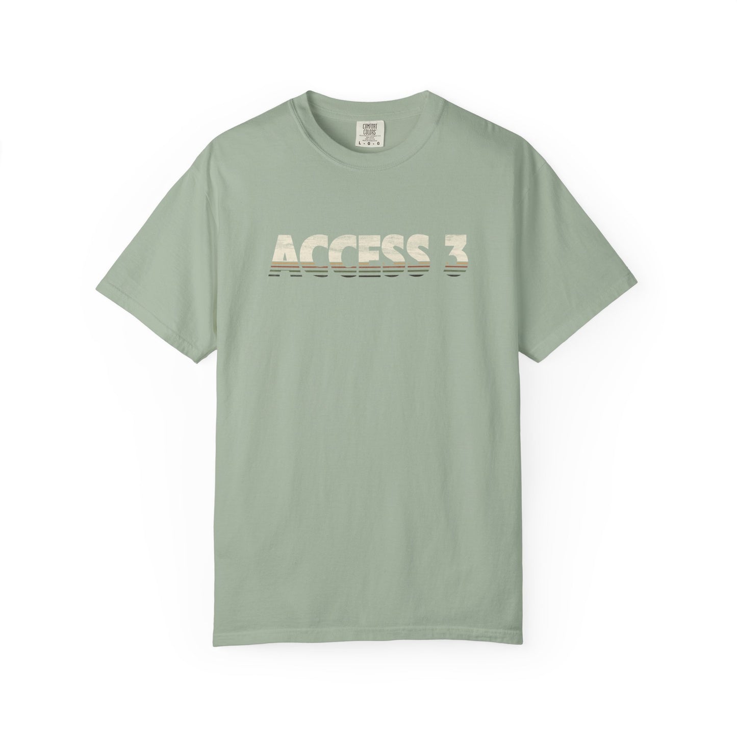 Vintage Striped Logo Tee