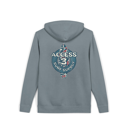 Access 3 Vintage Surf Logo Hoodie