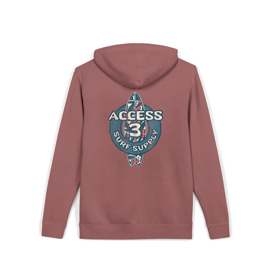 Access 3 Vintage Surf Logo Hoodie