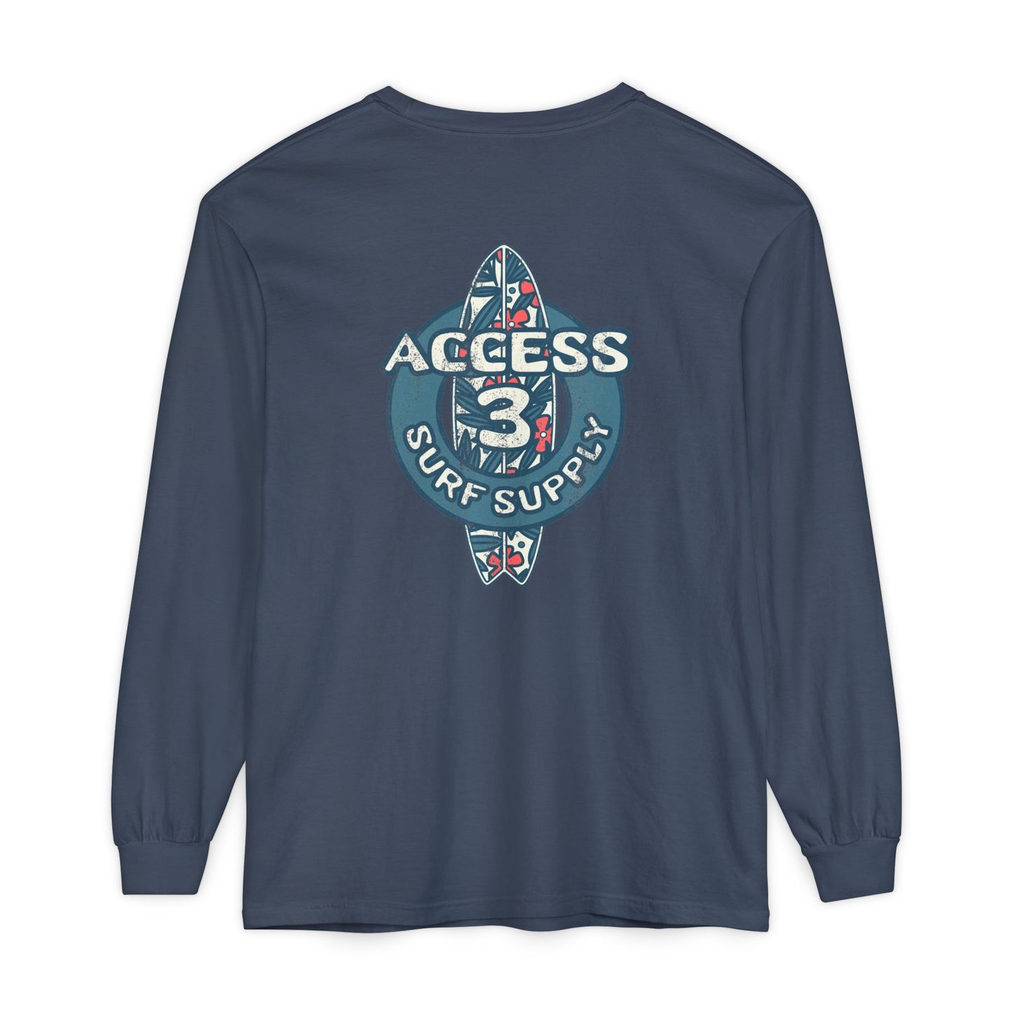 Access 3 Vintage Surf Supply Long Sleeve Logo Tee
