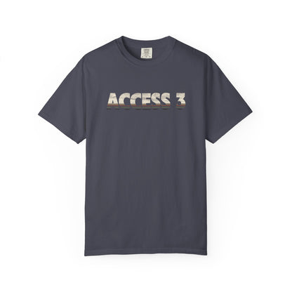Vintage Striped Logo Tee