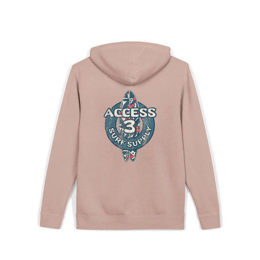 Access 3 Vintage Surf Logo Hoodie