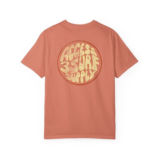 Surf Supply Retro Logo T-Shirt — "Access Surf Supply" Distressed Circle Graphic