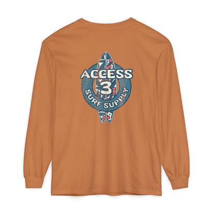 Access 3 Vintage Surf Supply Long Sleeve Logo Tee