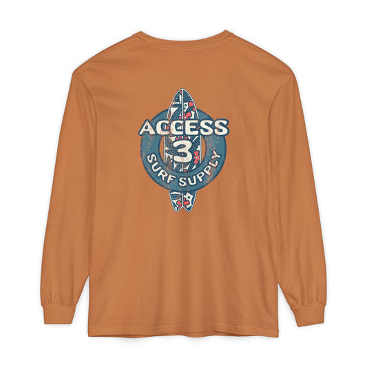 Access 3 Vintage Surf Supply Long Sleeve Logo Tee