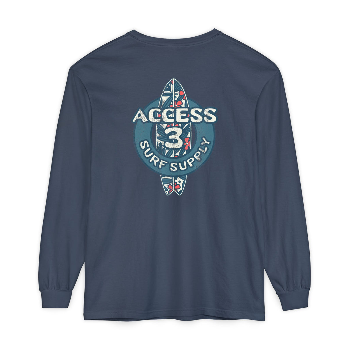 Access 3 Vintage Surf Supply Long Sleeve Logo Tee