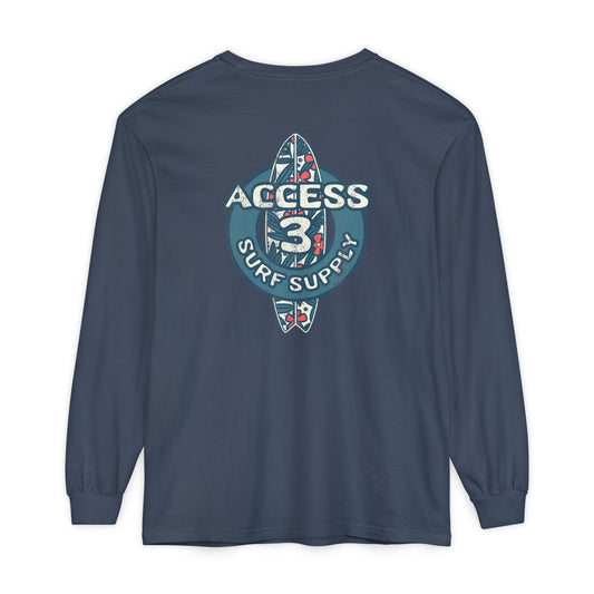 Access 3 Vintage Surf Supply Long Sleeve Logo Tee