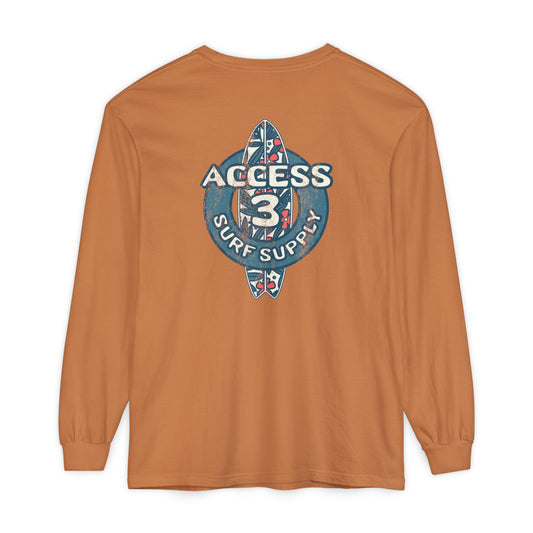 Access 3 Vintage Surf Supply Long Sleeve Logo Tee