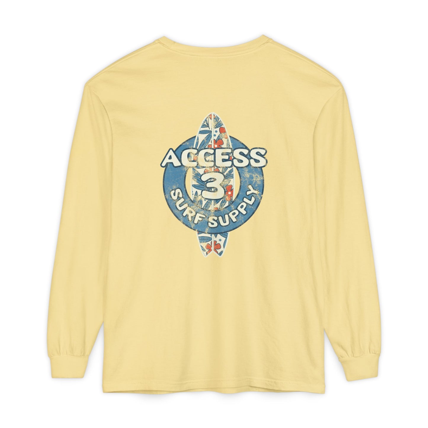 Access 3 Vintage Surf Supply Long Sleeve Logo Tee