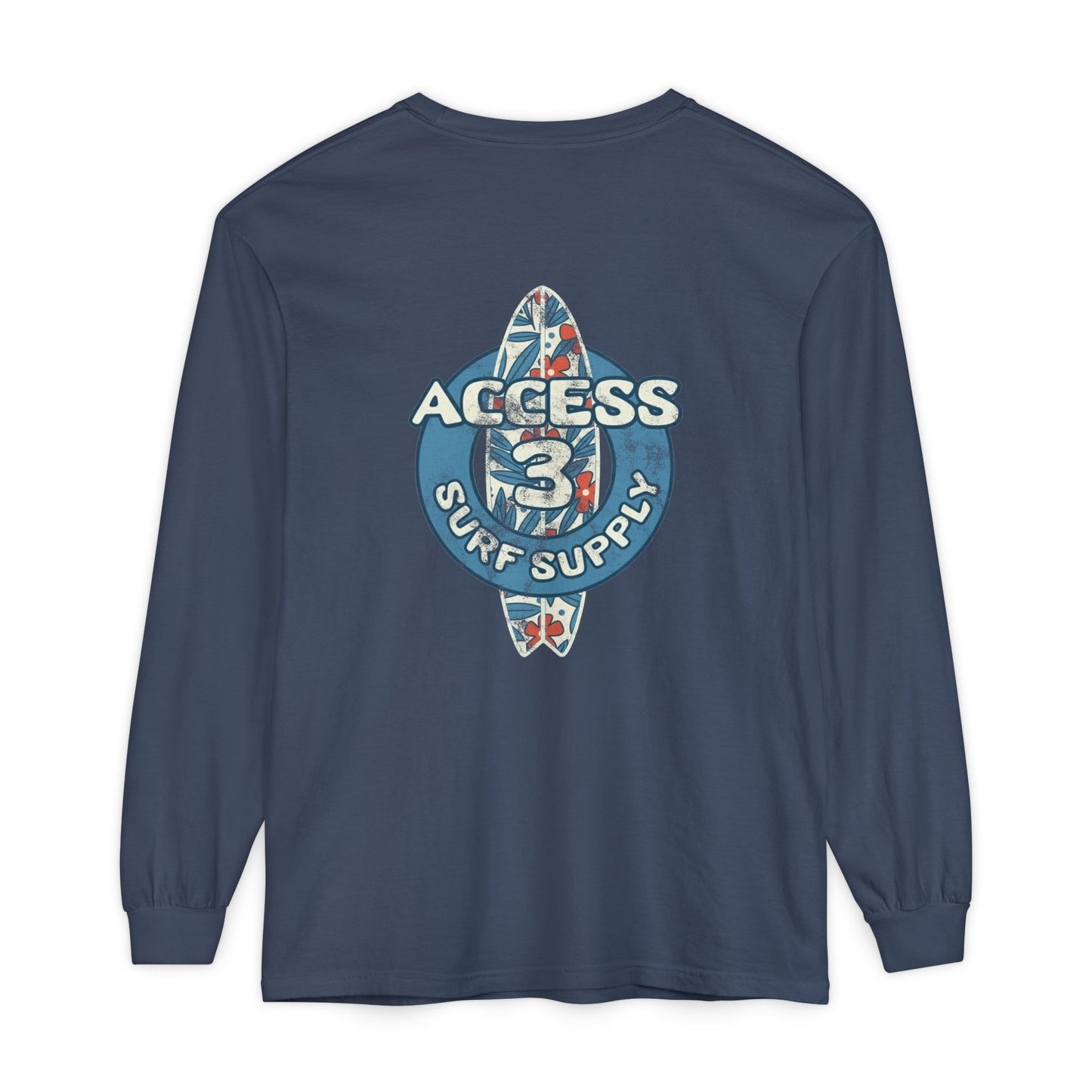 Access 3 Vintage Surf Supply Long Sleeve Logo Tee