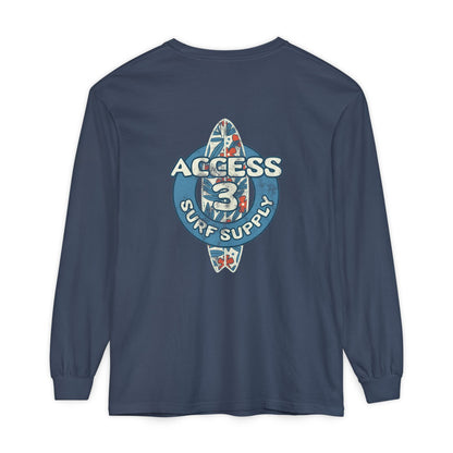 Access 3 Vintage Surf Supply Long Sleeve Logo Tee