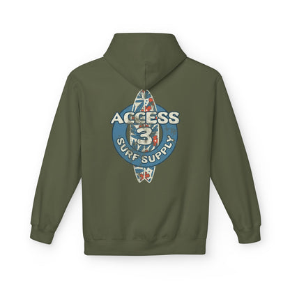 Access 3 Vintage Surf Logo Hoodie