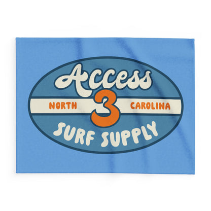 Cozy Arctic Fleece Blanket - Surf Supply Retro Design