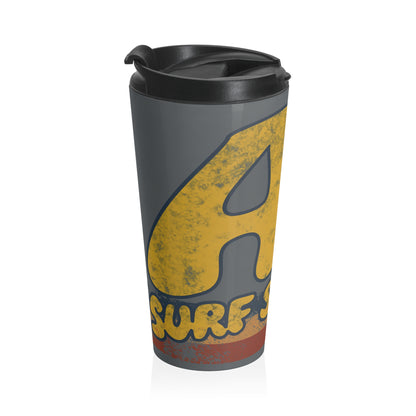 Retro Striped Stainless Steel Travel Mug