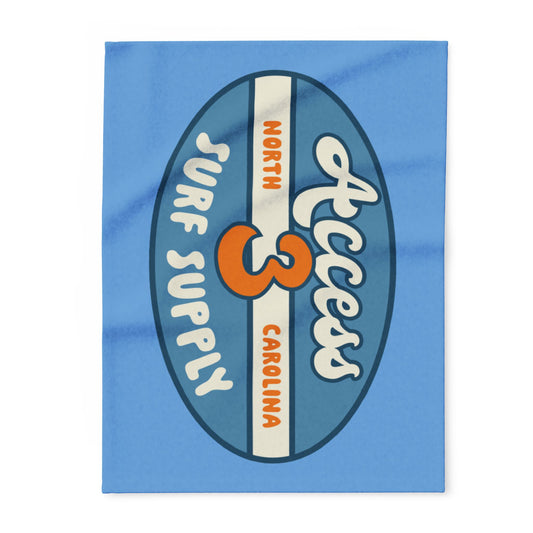 Cozy Arctic Fleece Blanket - Surf Supply Retro Design