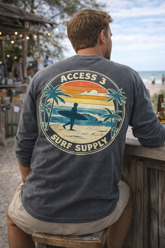 Sunrise Surf Long Sleeve – Vintage Coastal Vibes