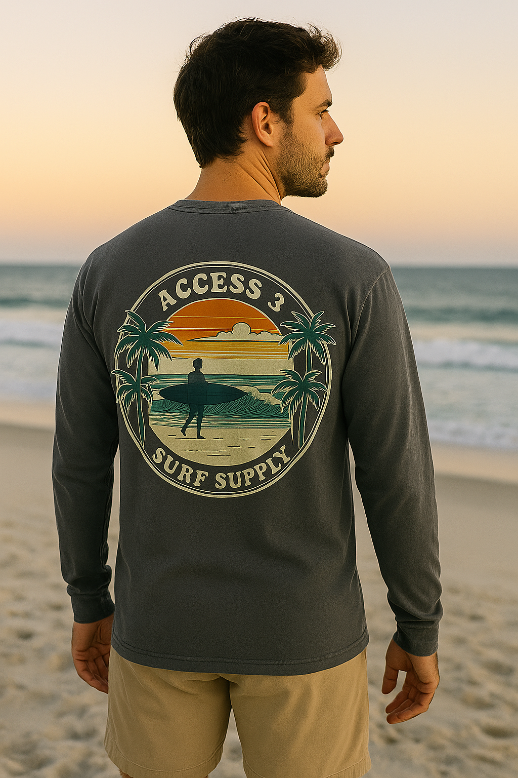Sunrise Surf Long Sleeve – Vintage Coastal Vibes