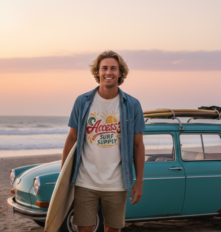 Access 3' Vintage Sunshine Beach Tee